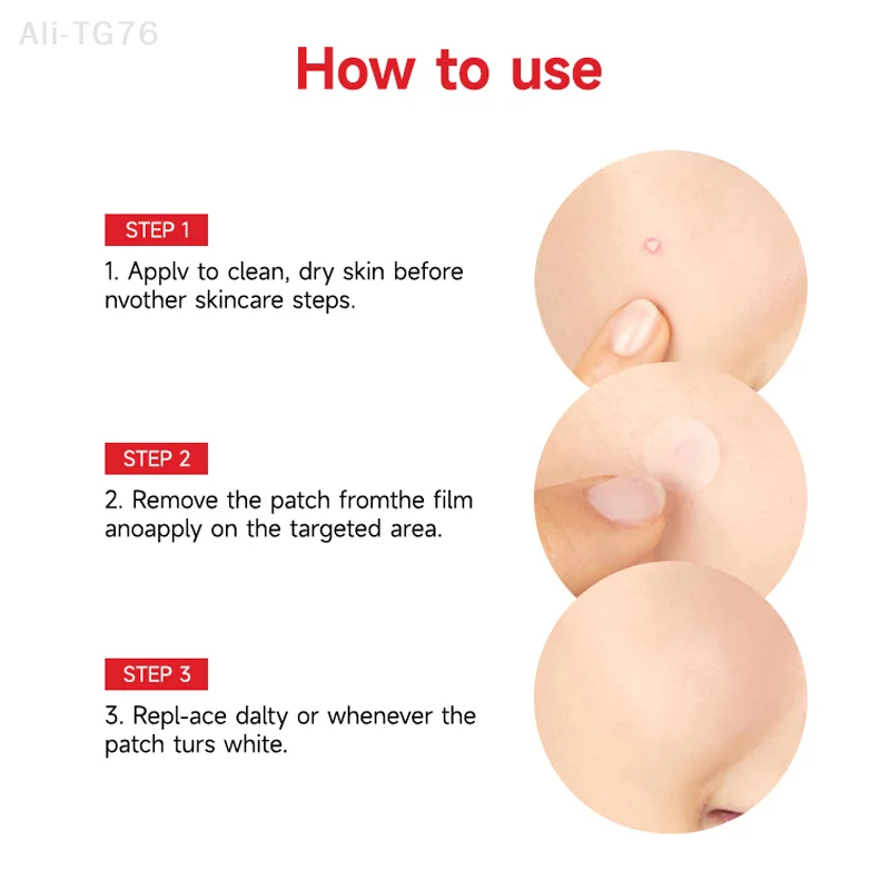 24 ชิ้น/36 ชิ้น แผ่นไฮโดรเจลทรงกลม แผ่นแปะสิวใส แผ่นแปะดูแลผิว เครื่องมือแต่งหน้า