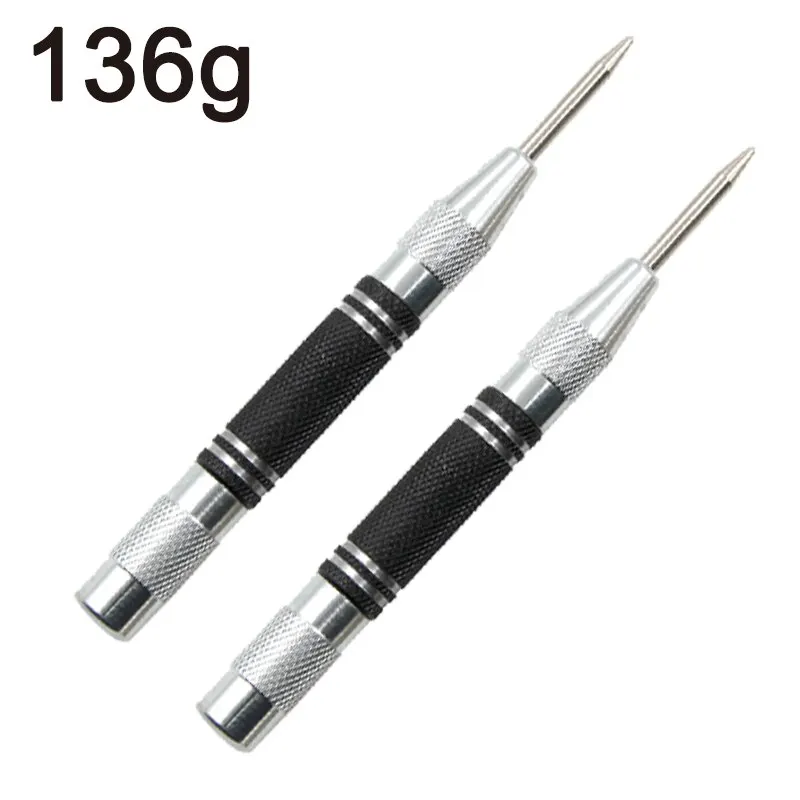2pc Spring Type Automatic Center Punch Locator Glass Striker Window Breaker Punch Centering Punch Punch Tool image 3