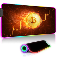 Gaming Keyboard Bitcoin Desktops Computer Mat Rgb Mouse Mats 900x400 Extended Pad Desk Accessories Office Pc Gamer Mousepad Xxl