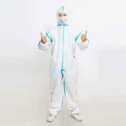 Disposable Anti Dust Oil Epidemic Antibacterial Jumpsuit Hazmat Isolation Safety Suit Protective Clothing Dust-proof Coveralls