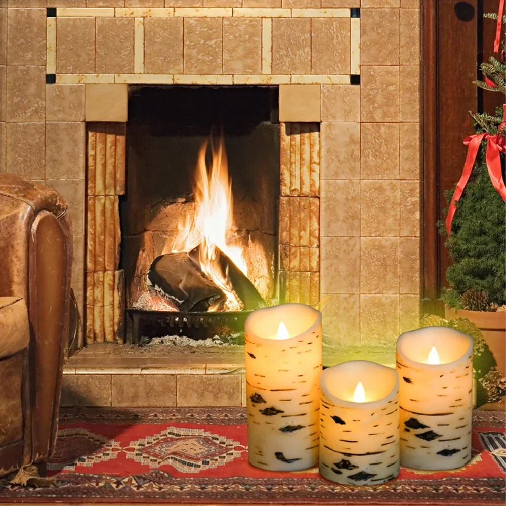 Lampade a candela elettroniche Stoppino oscillante a candela a LED senza fiamma con telecomando Funziona a batteria per decorazioni domestiche per feste di Natale