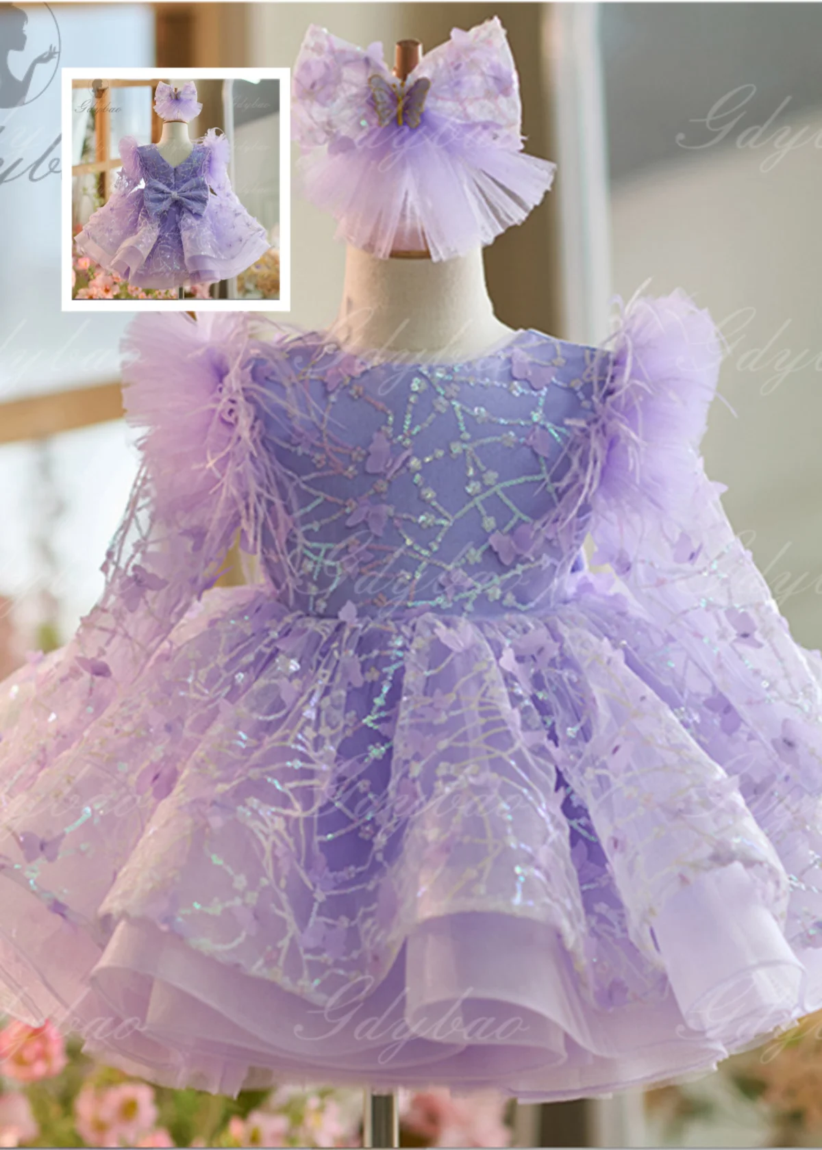 Великолепное платье маленькой принцессы с цветочным узором для девочек, двухцветное лоскутное платье с красным бантом, детское бальное платье для дня рождения