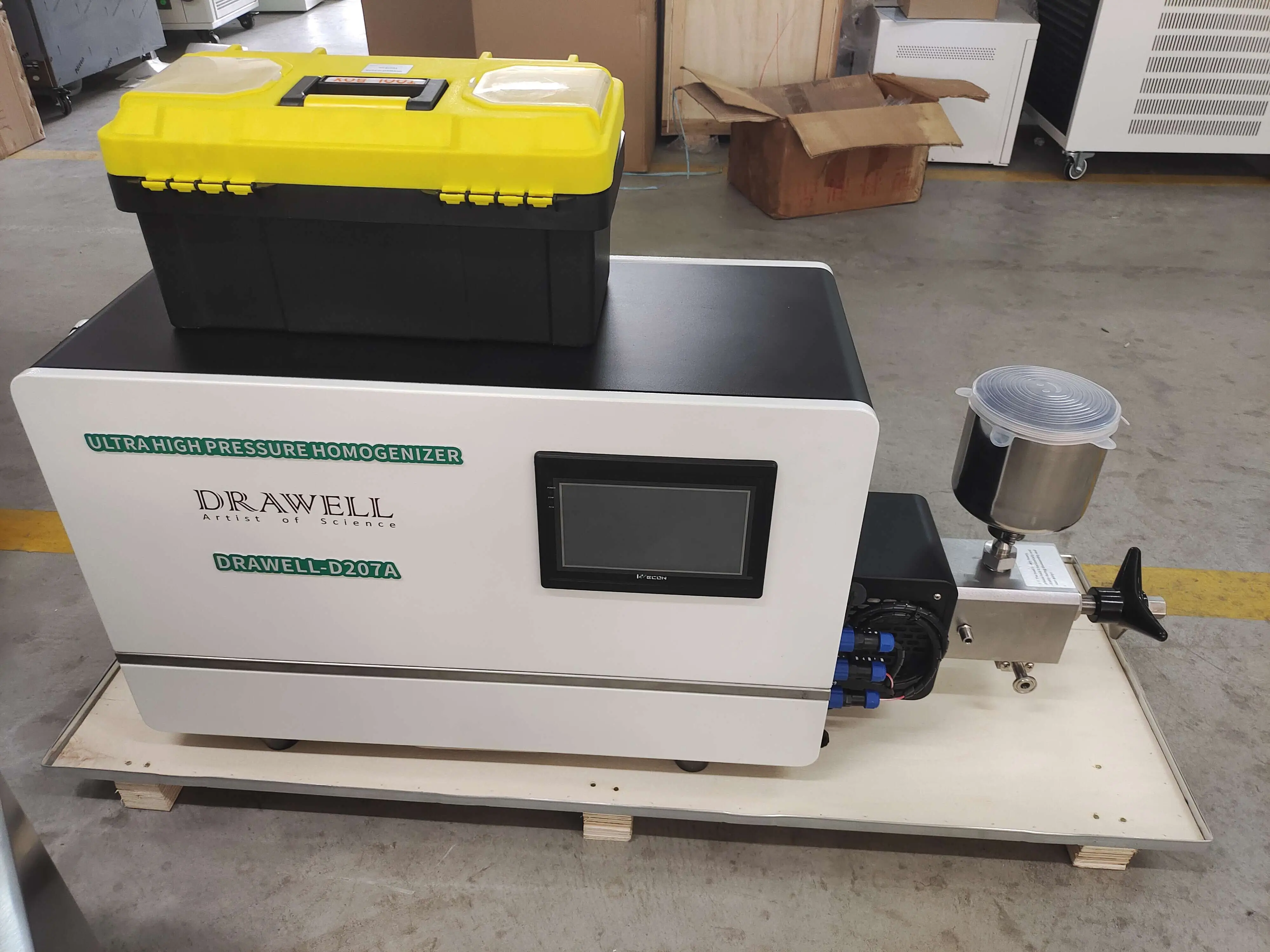 Drawell-D207A High Pressure Homogenizer Machine Laboratory High Pressure Homogenizer