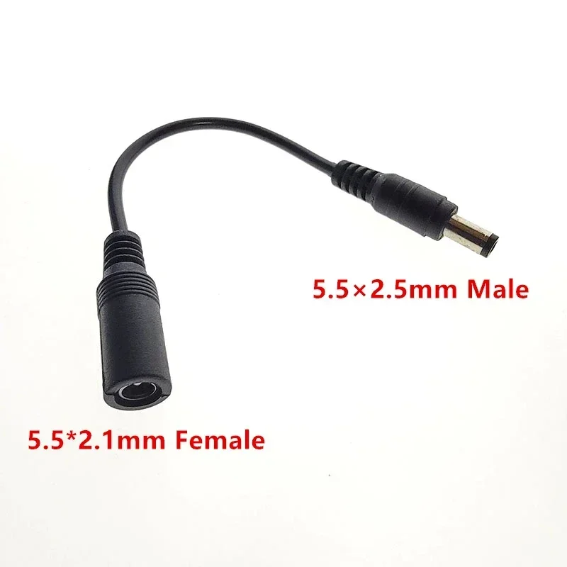 1PC DC Connector Power Adapter Cable 5.5 X 2.1mm Female Plug to 3.5×1.35/2.5*0.7/4.0×1.7/4.8*1.7/5.5×2.5MM Male Plug Power Cable