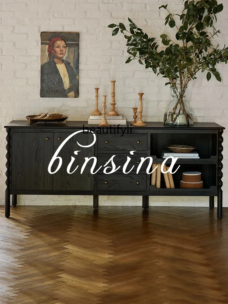 

] Retro TV/Wall Cabinet Multi-Function Drawer Storage Cabinet Storage Cabinet/
