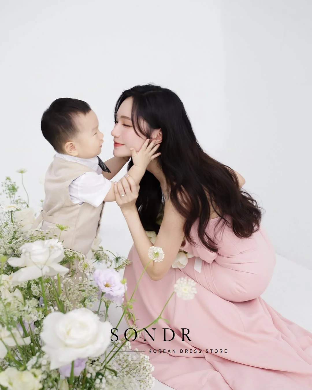 Sondr sirena rosa vestidos de novia coreanos sin tirantes personalizado vestido de sesión de fotos nupcial vestidos de recepción de boda 2025