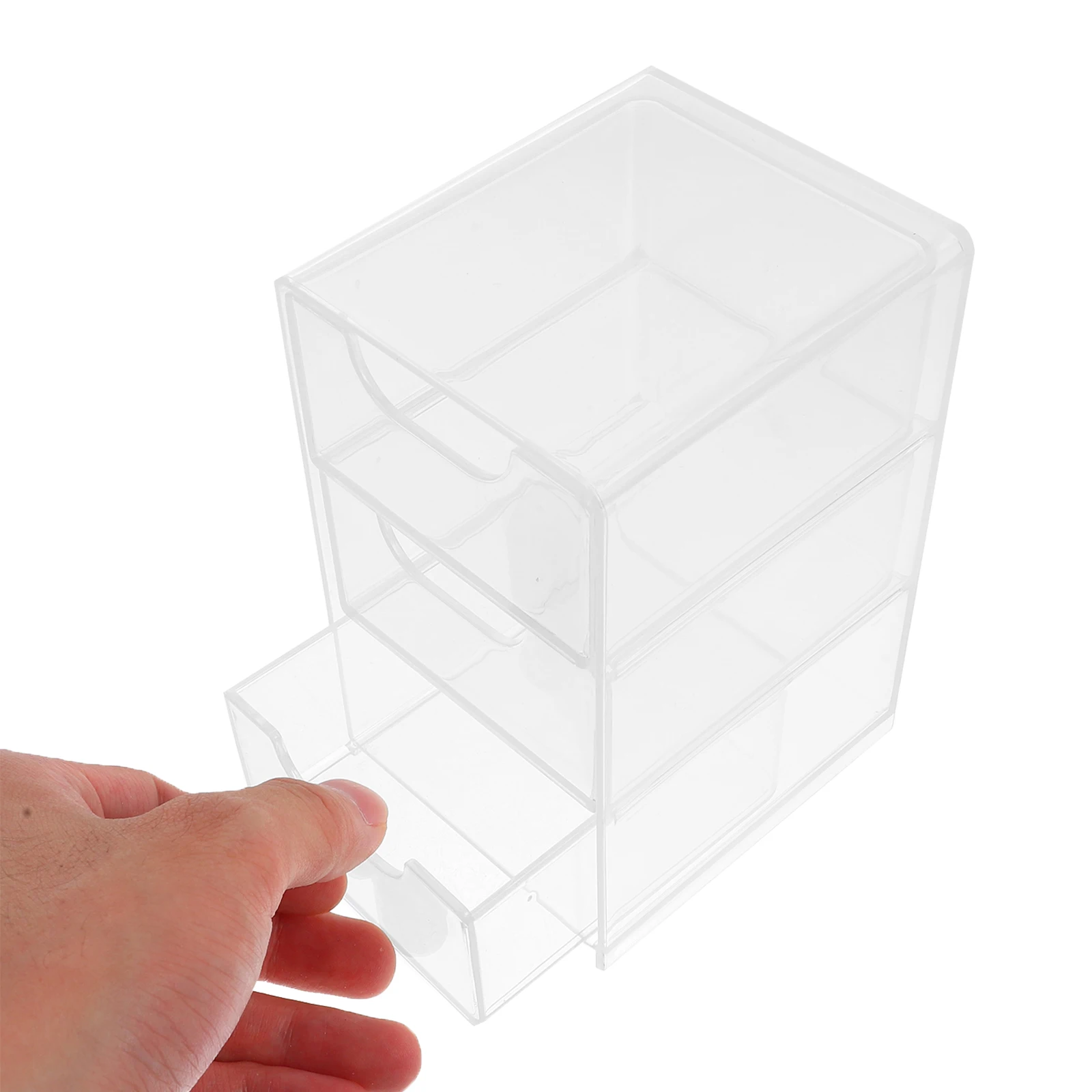 

Transparent Acrylic Storage Box Clear Desktop Drawer Organizer for Makeup Medicine Cabinet Layered Desk Storage Boxes Dry Clean