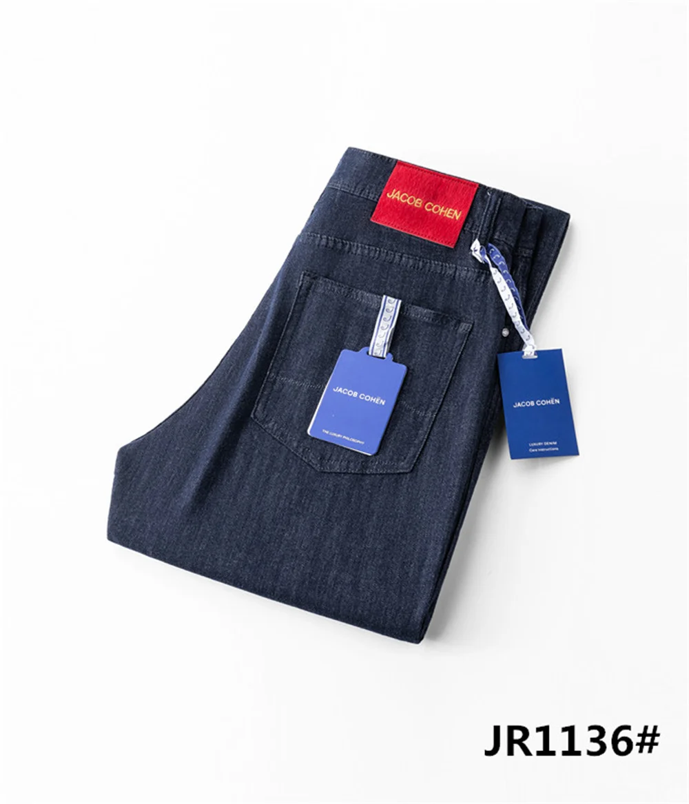 

OECHSLI Jeans Thin Cotton Men 2026 Spring Summer new quality business comfortable elasticity straight Big size 31-38 Pants