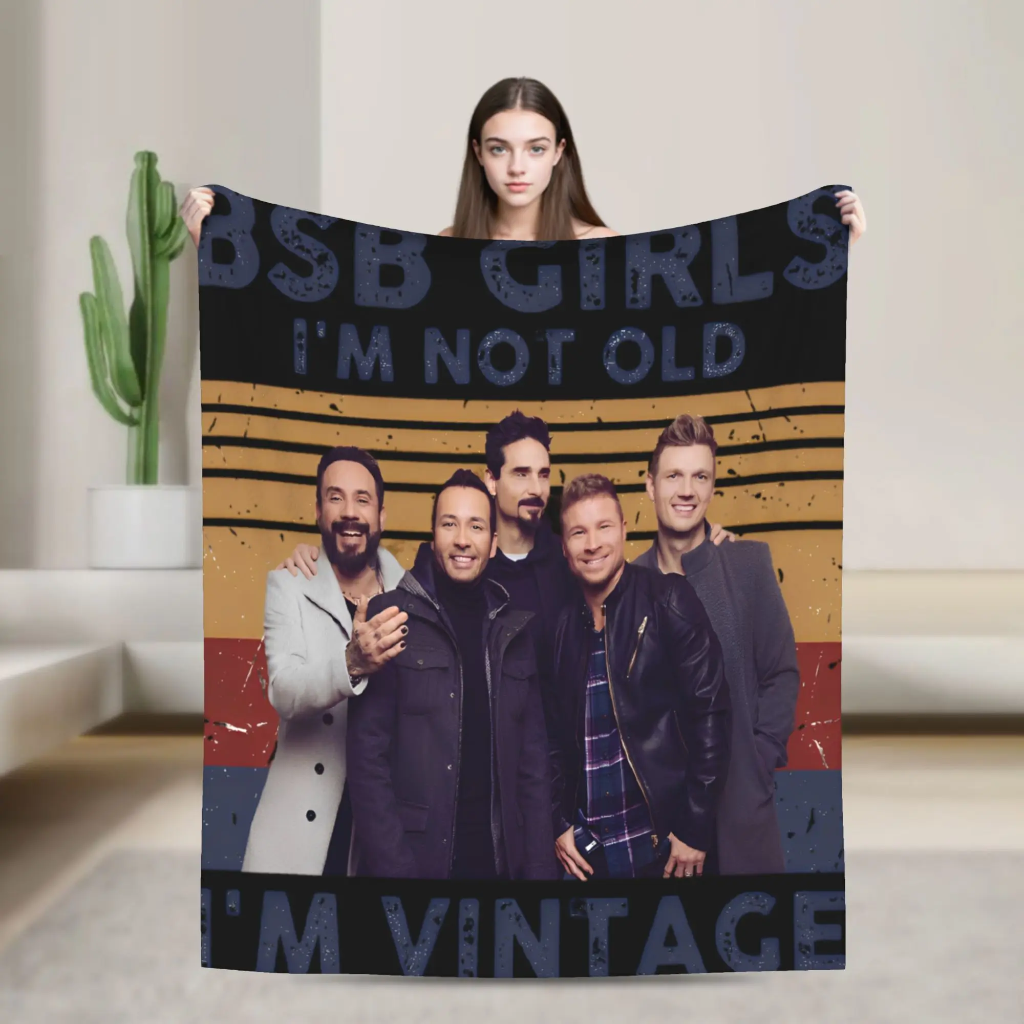 Backstreets Boys Band BSB Bring Memory Back Fuzzy Blanket Millenniums Custom Throw Blankets Hotel Sofa  125*100cm Bedspreads
