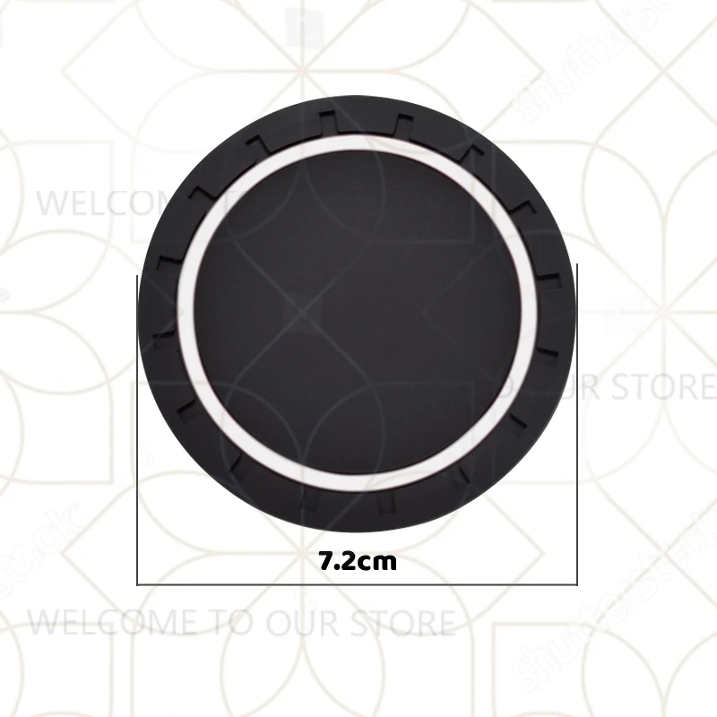 2pcs RS Sport Logo For Rafale Megane Kadjar Arkana Clio Car Badge Water Cup Holder Anti-slip Pad Mat Bottle Slot Coaster Styling view 5
