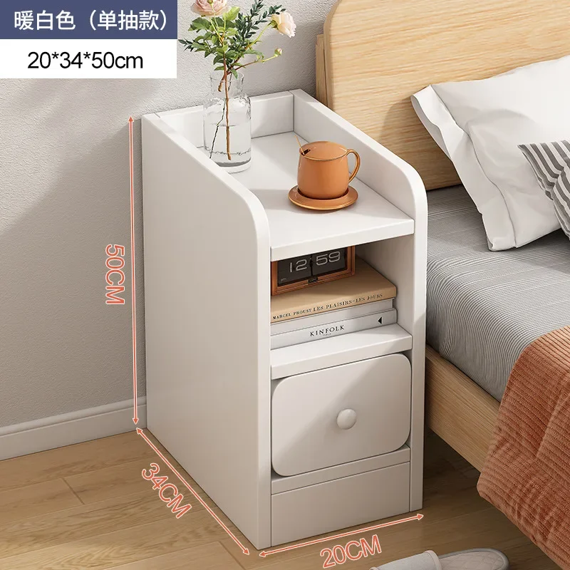 Narrow Replica Bedside Table Space Saving Bedroom Coffee Nightstand Cheap Japanese Modular Mesitas De Noche Hotel Furniture