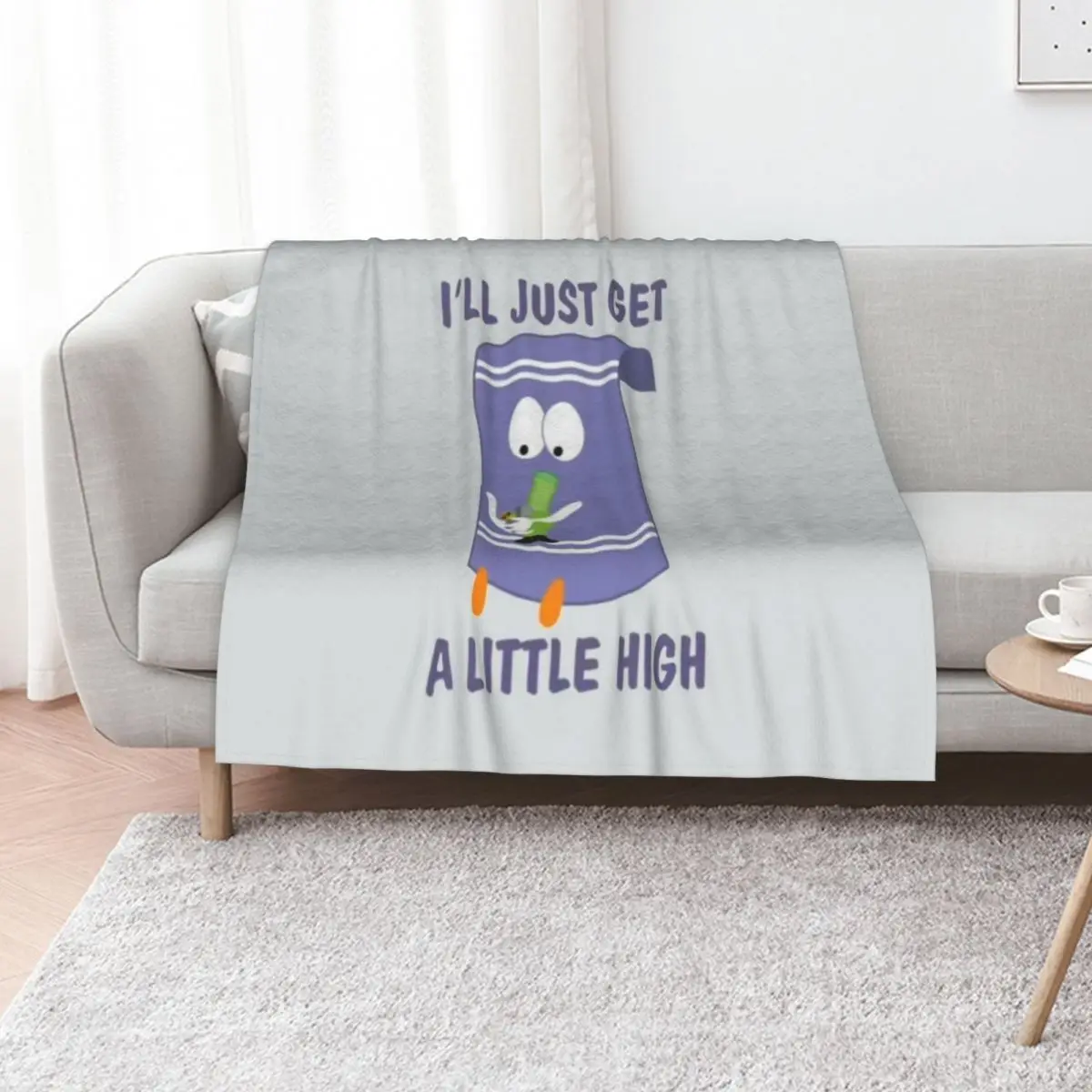 I'll Just Get A Little High Throw Blanket Plush Picnic Luxury Thicken Polar Blankets