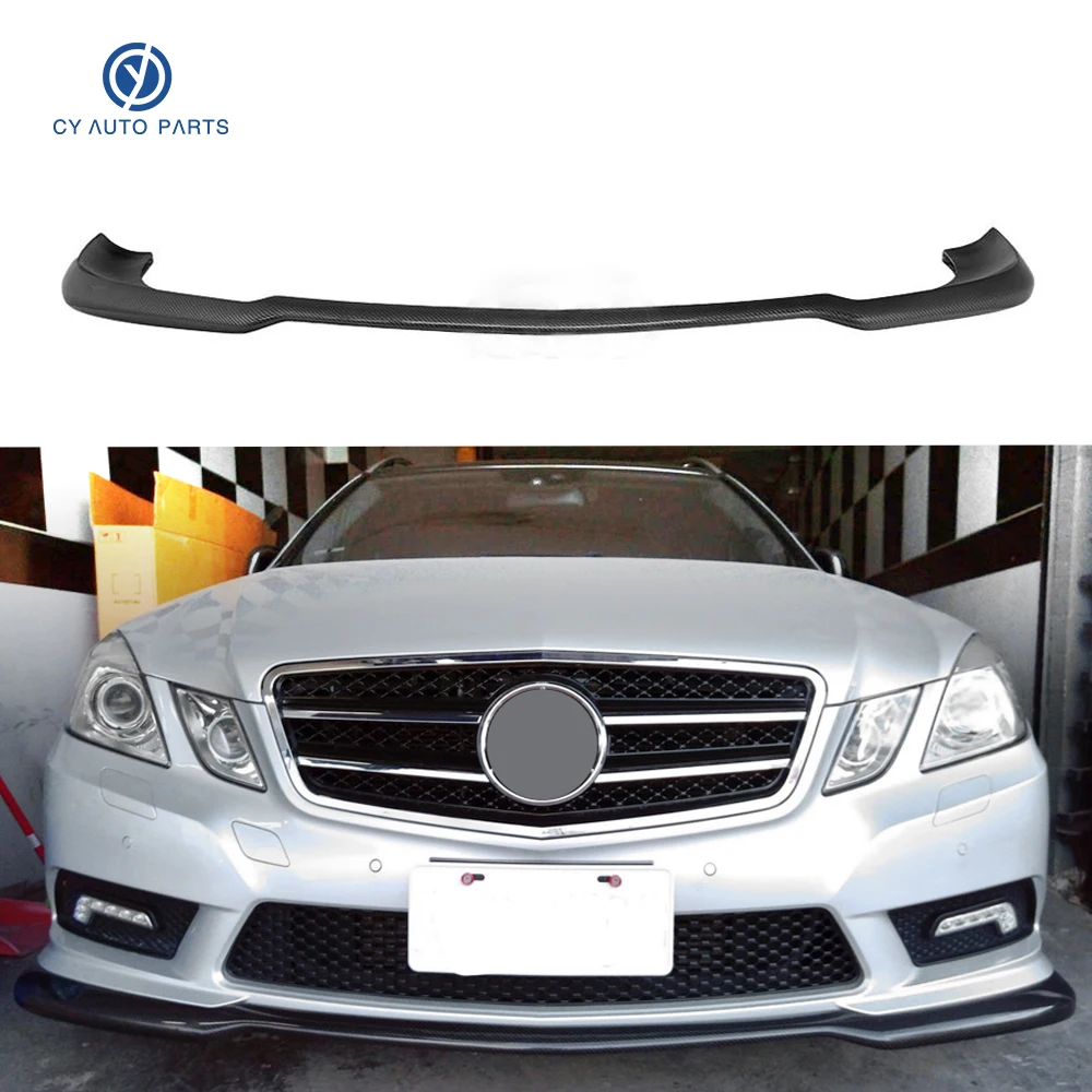 Paraurti anteriore Spoiler splitter per Mercedes-Benz classe E W212 AMG stile sportivo vera fibra di carbonio