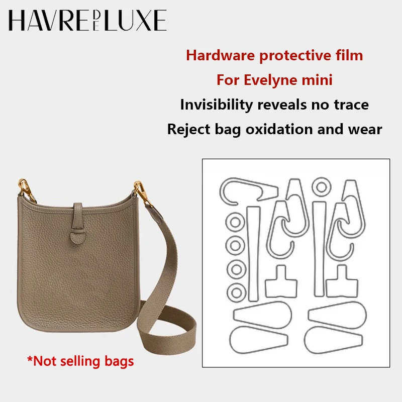 Hardware protective film for evelyne mini  invisibility reveals no trace anti scratch film bag accessories