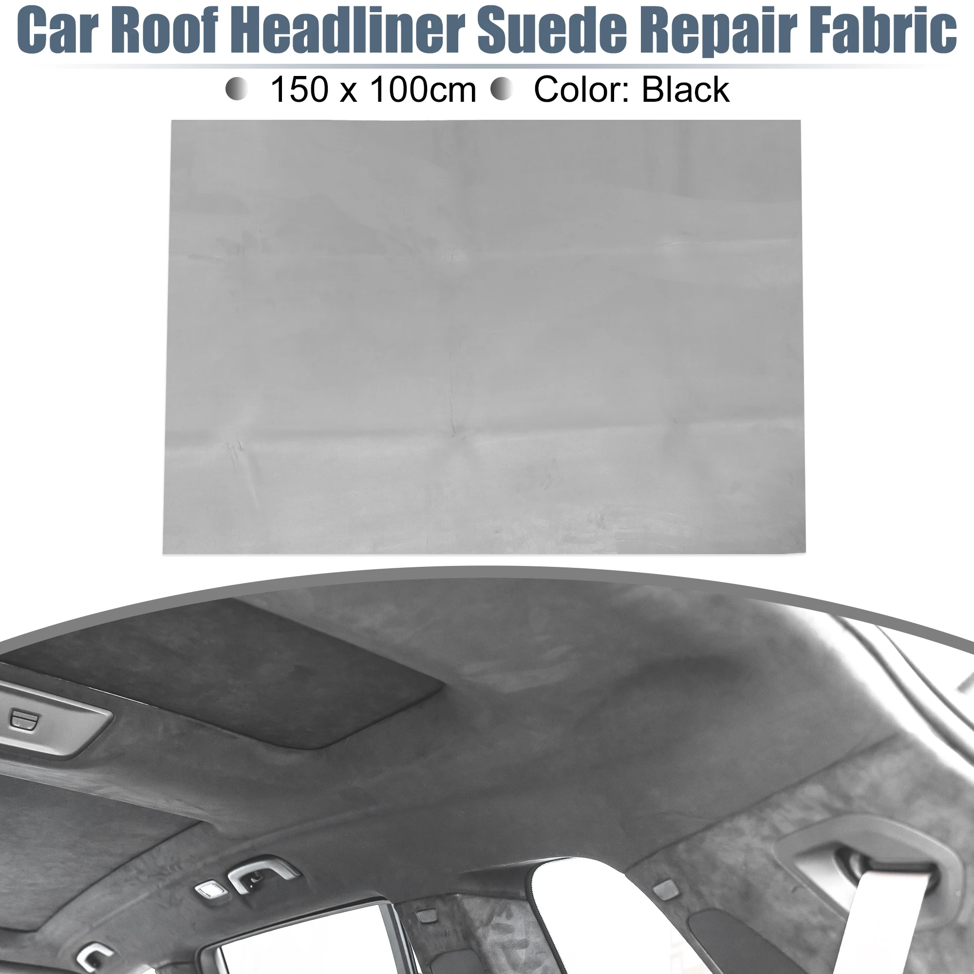 UXCELL Suède Headliner Stof Schuimsteun voor Auto Vrachtwagen Interieurbekleding Beschermen Veroudering Gebroken Vervaagd DIY Vervanging 200x152cm