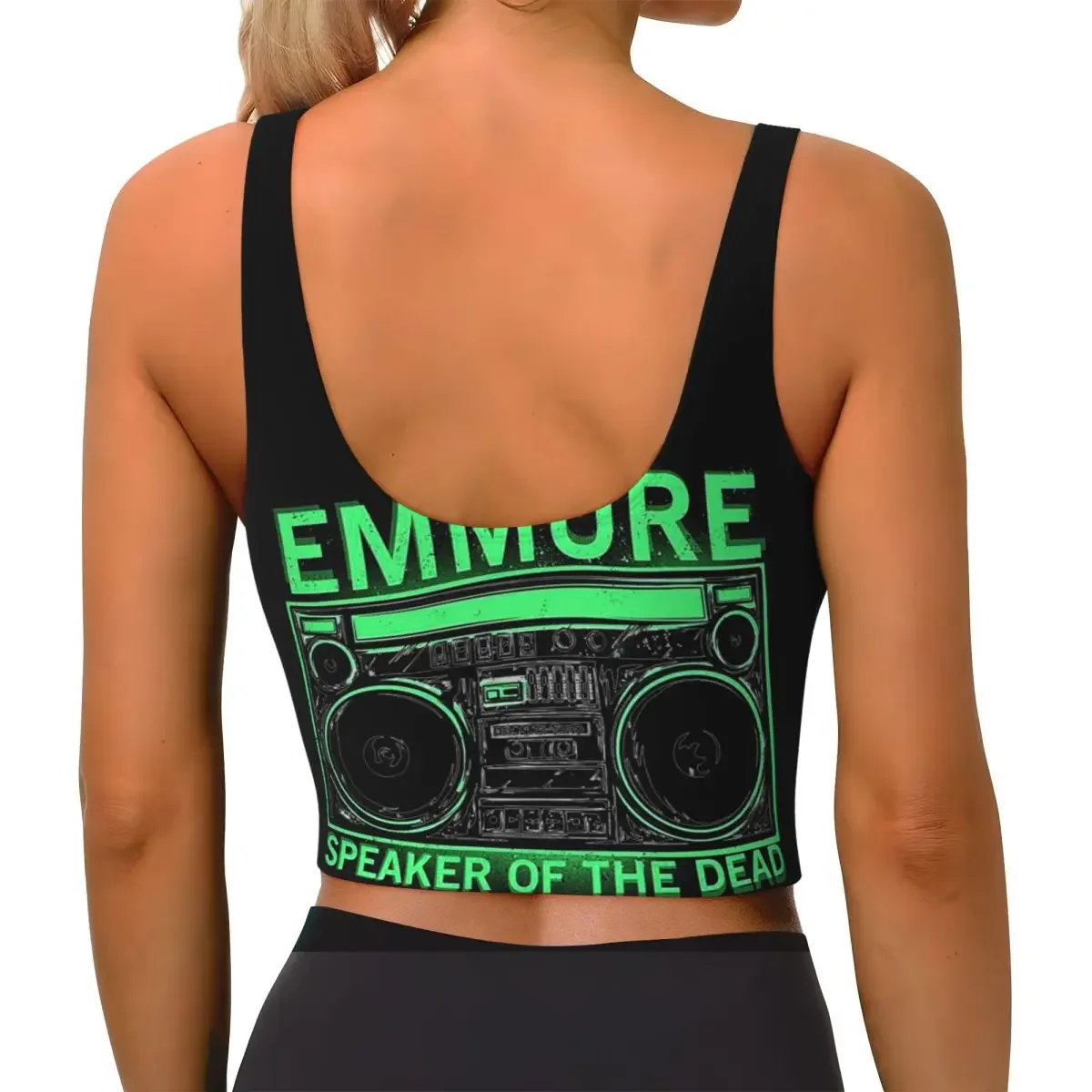 Custom Emmure Speaker Of The Dead Women Sports Bras High Impact Vest Gym Workout Yoga Crop Tank Tops