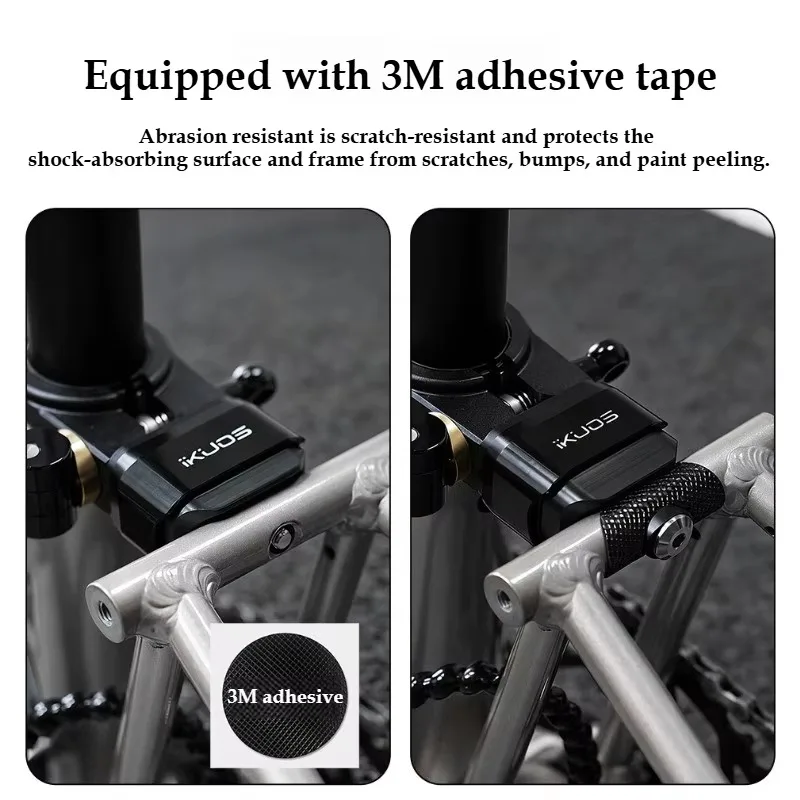 Elastomer Comfort Sport Rear Shock Absorber for Brompton P Line T Line Folding Bike Titanium Axle Suspension Upgrade Parts - view 4