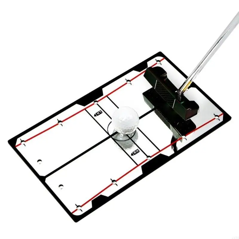 Golf Putting Alignment Mirror with Golf Putter Line Golf Putting Mirror for Golf Putting Practice 12