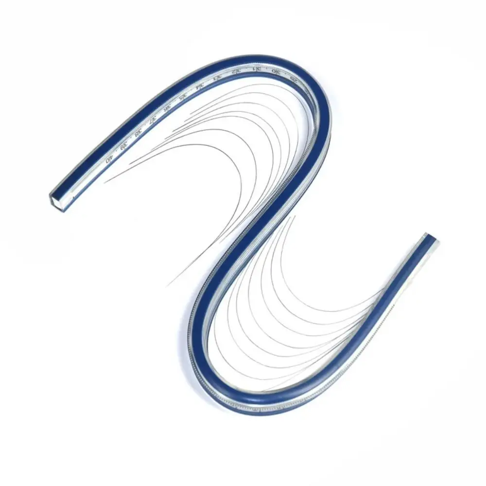Plastic Snake Shaped Ruler Flexible 30cm 40cm 50cm 60cm Curve Ruler Bendable Professional Flex Curved Ruler Tailor