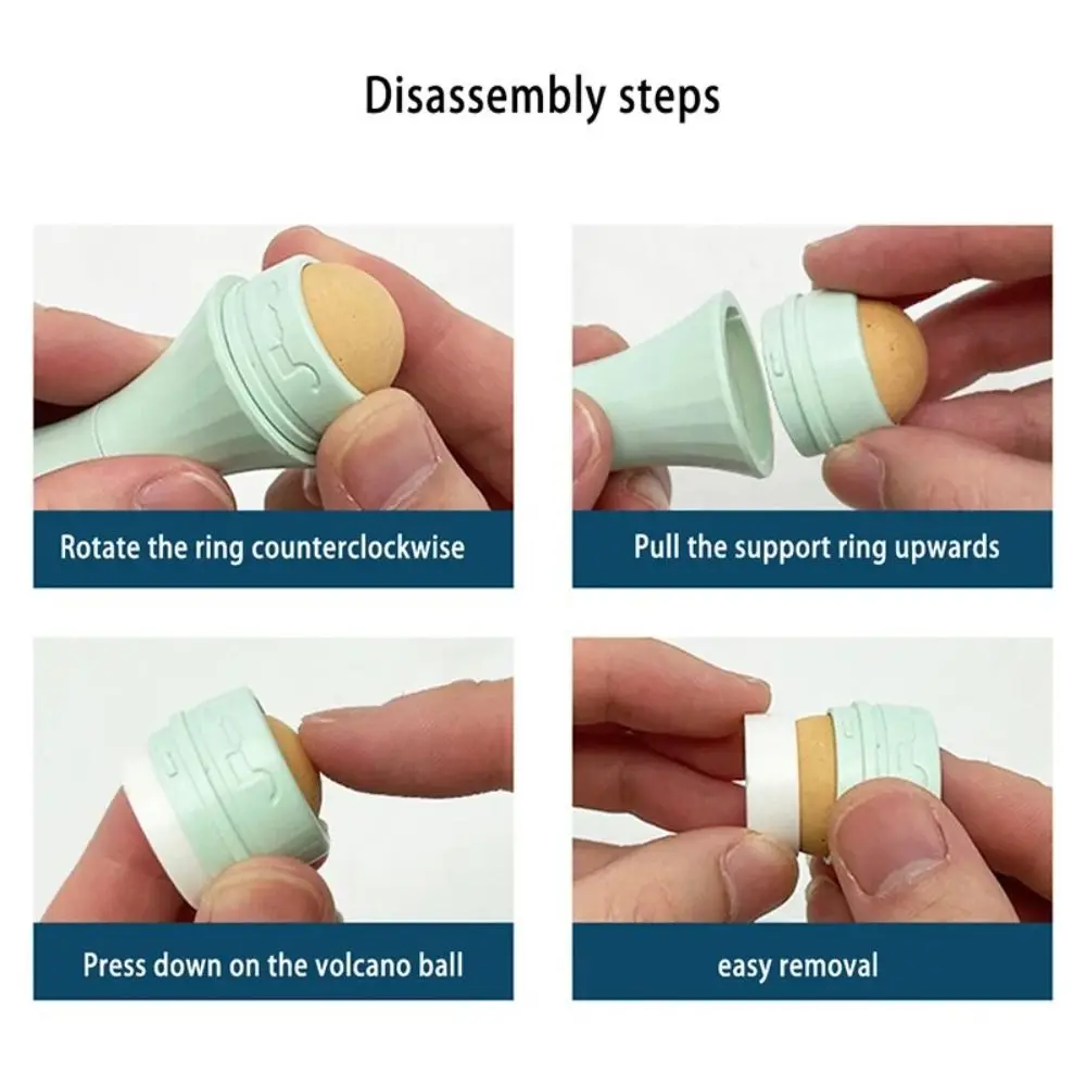 New Cat Paw Volcanic Stone Oil Absorber Washable Removable Facial Oil Massage Ball Skin Care Tools Face Oil Absorbing Roller