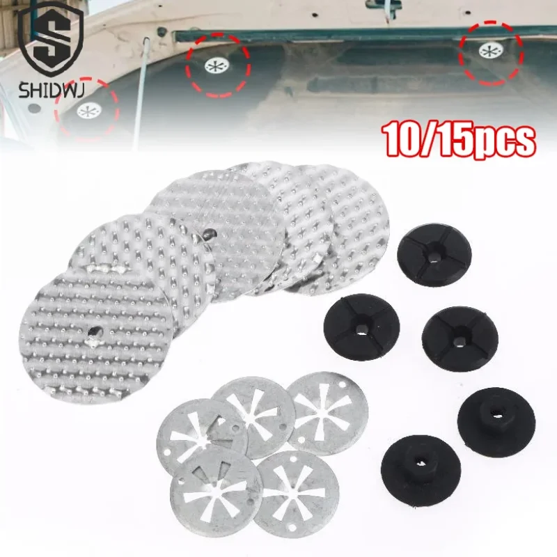 

10/15Pcs Heat Protection Plate For Heat Shield Repair Set Washer Attachment Repair Kit Car Accessories