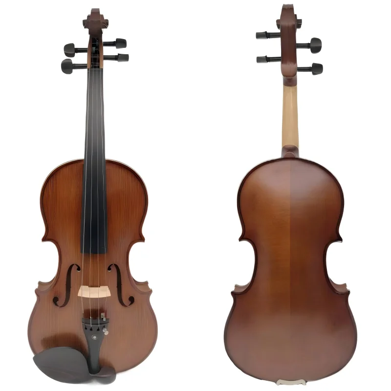 

Professional All Ebony Accessories Parts Drawing Rings Solid Wood Handmade Painted Dark Brown Matte Solid Wood Violin