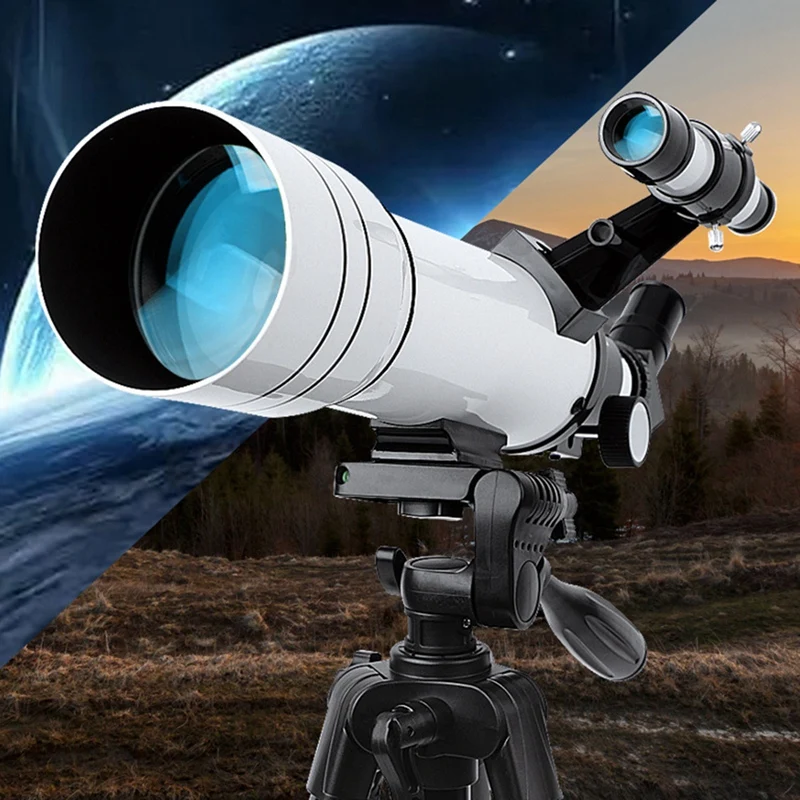 333X Astronomical Telescopes For Kids To View Universe Moon Stars Deep Space Monocular Best Gift Easy To Use