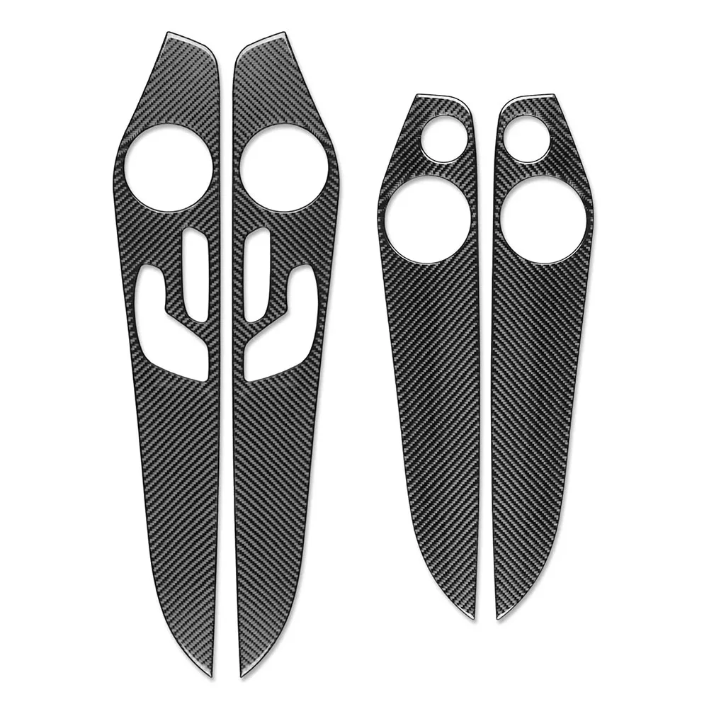 

Carbon Fiber Car Interior Door Panel Cover Speaker Decor Panel Cover Trim For Benz C Class W205 For GLC X253 2015-2020