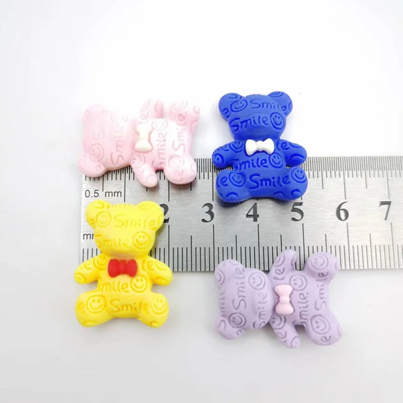 10Pcs 3D Kawaii Bear Shaped Nail Charms Resin DIY Nails Decoration Luxury Nail Accessory DIY Manicure Designs