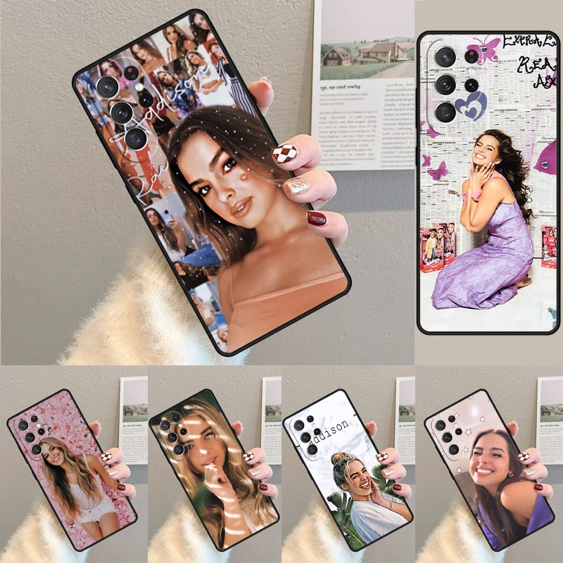 Addison Rae Phone Case for Samsung Galaxy note 10 pro S26 Ultra S23 S24 FE S25 S21 S22 PLUS shockproof Cove