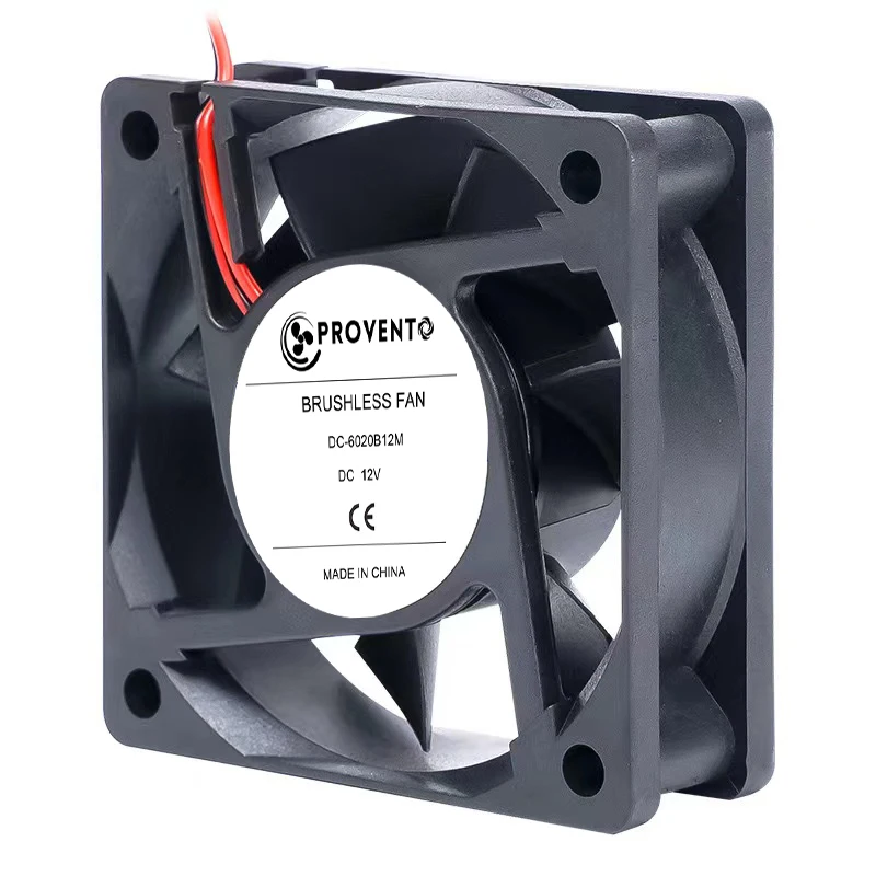 2 Pieces 60x60x20mm 4000RPM 6020 12V 24V Dual Ball 3D Printer Cooler Fan 60mmx20mm Machine Equipment DC Motor Cooling Fan