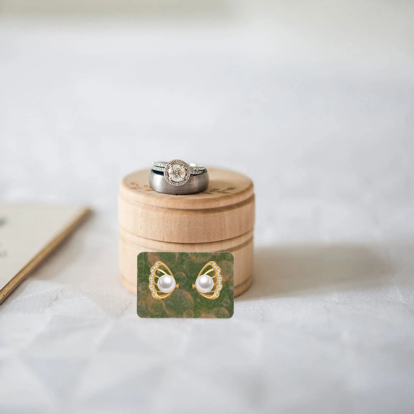 

100Pcs Kraft Paper Earring Cards Jewelry Display Cards for Packaging Earrings Necklace Design Board for Store Use