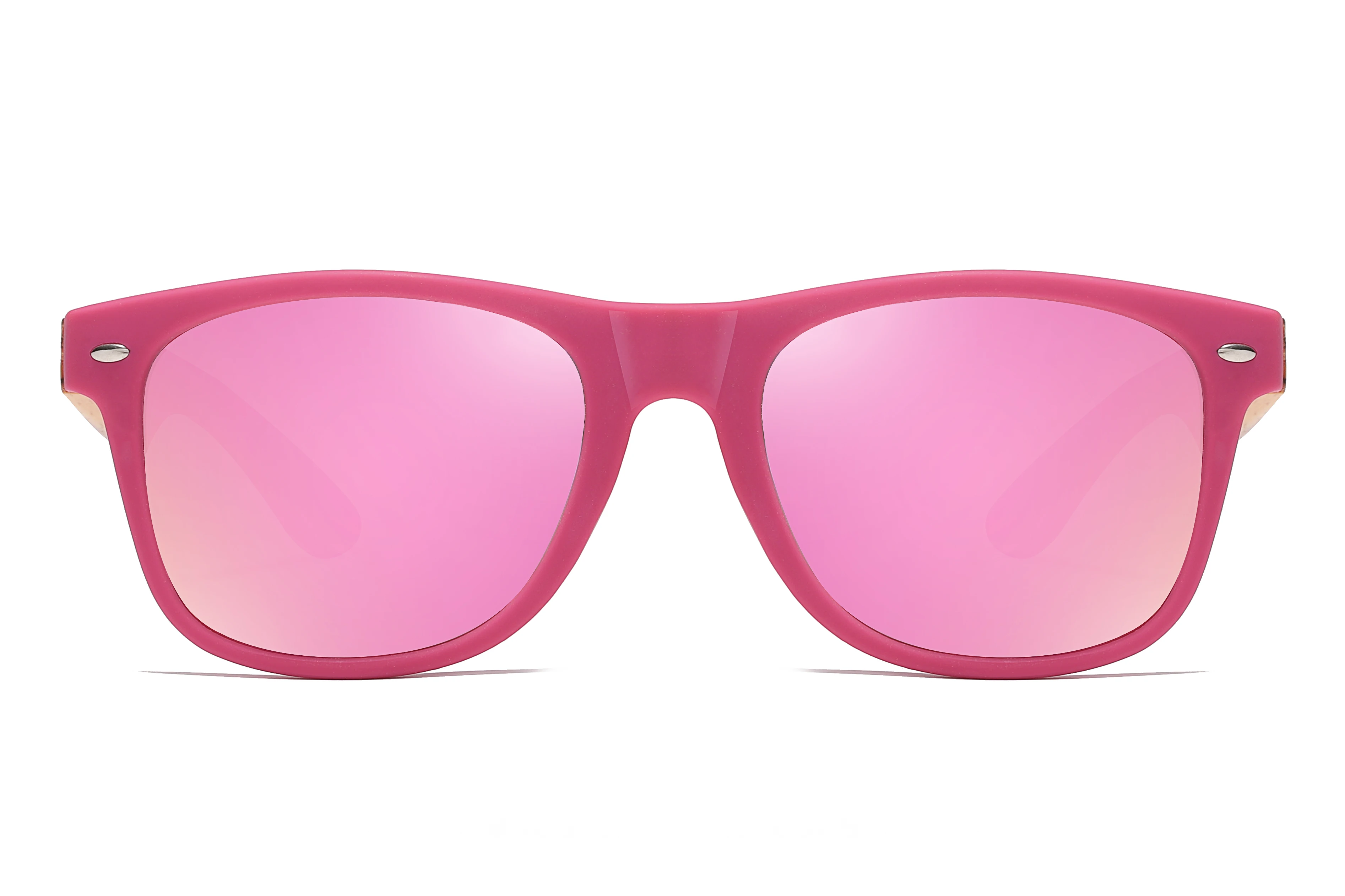 

XSW Wooden Sunglasses Handmade PC Frame With Bamboo Temples Polarized Mirror Fashion Eyewear sport glasses Eyewear 5075LANG
