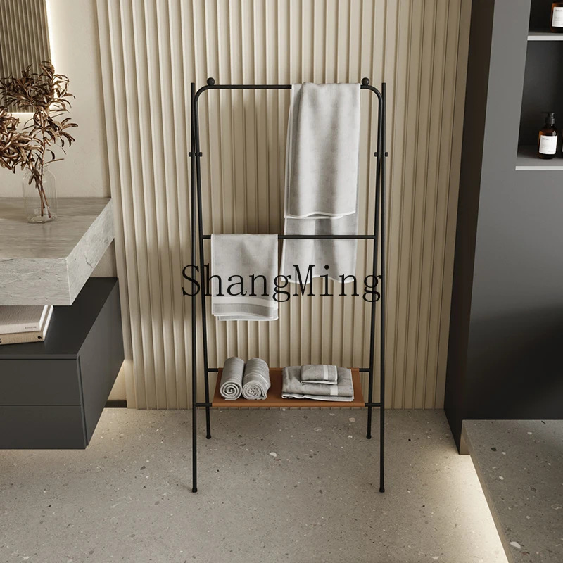 

CL non-punching floor-to-ceiling bathroom towel rack storage toilet towel rag hanger