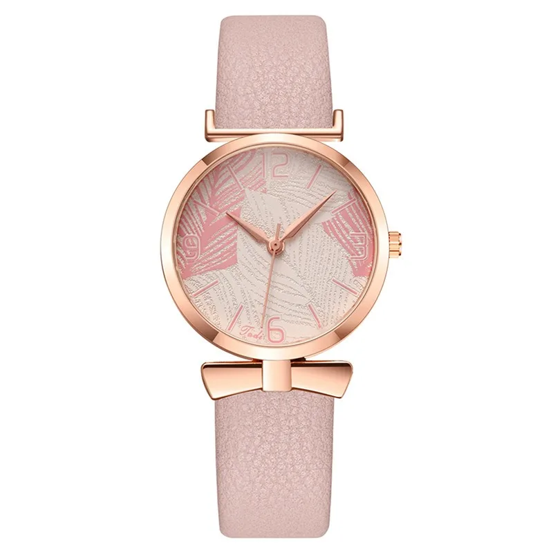 Montre-bracelet à quartz pour femmes, avec ceinture, motif numérique du cuir chevelu, à la mode