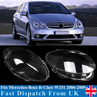 Left Right Headlight Lens Shell For Mercedes-Benz R-Class W251 R350 R500 Petrol MPV V251 2006 2007 2008 Headlamp Clear Lampshade