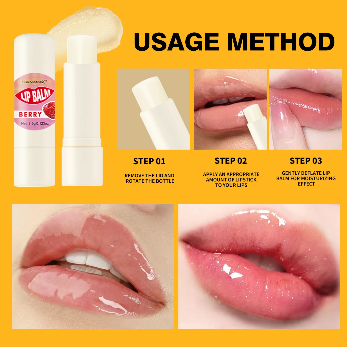 Premium gift set 5PCS/box Lip balm set Hyaluronic acid Long-lasting moisturizing Glossy Suitable for dry lips Valentine’s Day gi