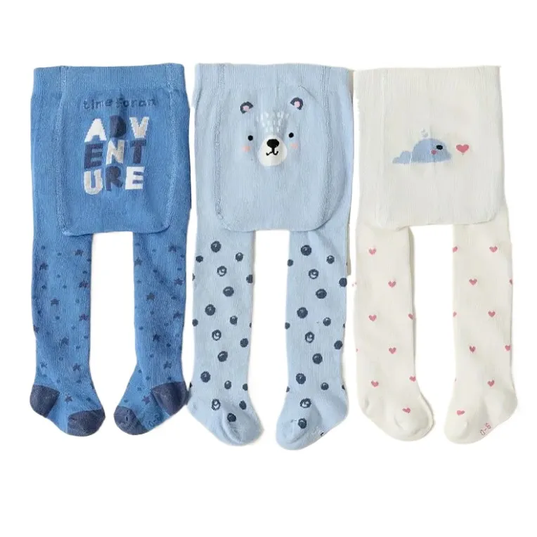 3 unidades/pacote 0-3 anos pp calças calças do bebê infantil dos desenhos animados collants para meninos meninas roupas designer leggings