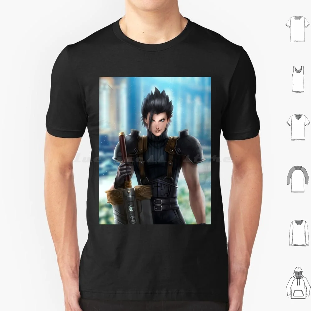 Zack Fair T Shirt 6xl Cotton Cool Tee Zack Fair Finalfantasy7 Final Fantasy 7 Final Fantasy Vll Ffvll Cloud Black Tielss Games