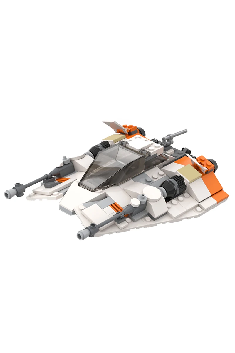 

Строительные блоки T-47 Airspeeder MOC, автомобиль Ice Planet с гарпуновым пистолетом, модель «сделай сам» Space War для научно-фантастических болельщиков