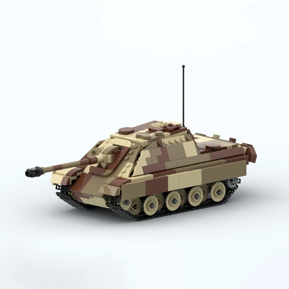 Jagdpanther mocビルディングブロック、自走式タンクガン、ミリタリー車両シリーズ、diyモデル、レンガおもちゃギフトコレクション