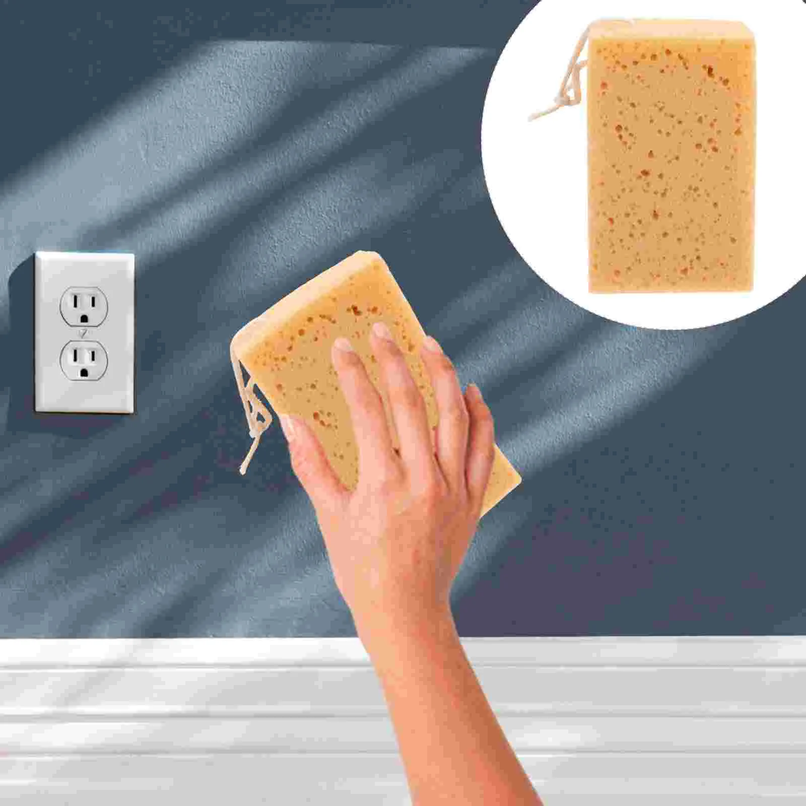 3 Pcs Paint Removable Textured Sponge Wall Repair Cleaning Drywall for Painting Take Bath