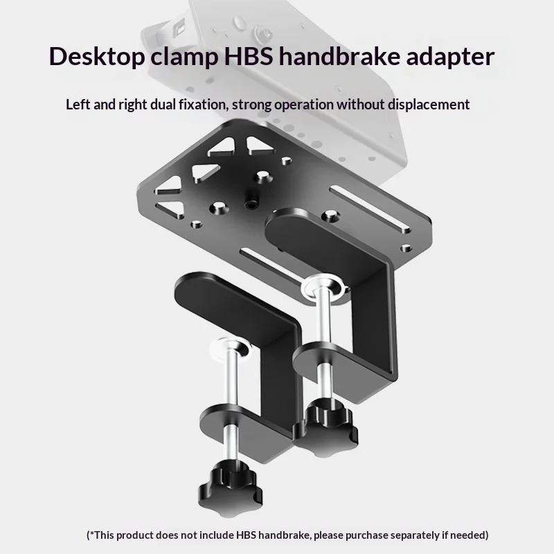 PXN-ZD1 Carbon Steel Desk Mount for HB S Handbrake Dual Locking Heavy-Duty Sim Racing Shifter Bracket Low-Wear Stable for PC Sim