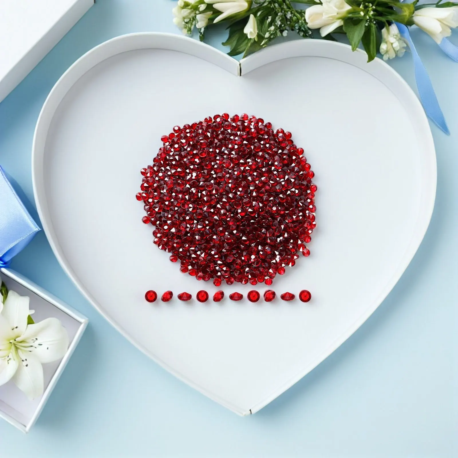 

10000Pcs Red Maroon Acrylic Rhinestones 4.5mm Tiny Point Back Vase Beads Wedding Table Scattering Gemstones DIY Crafts