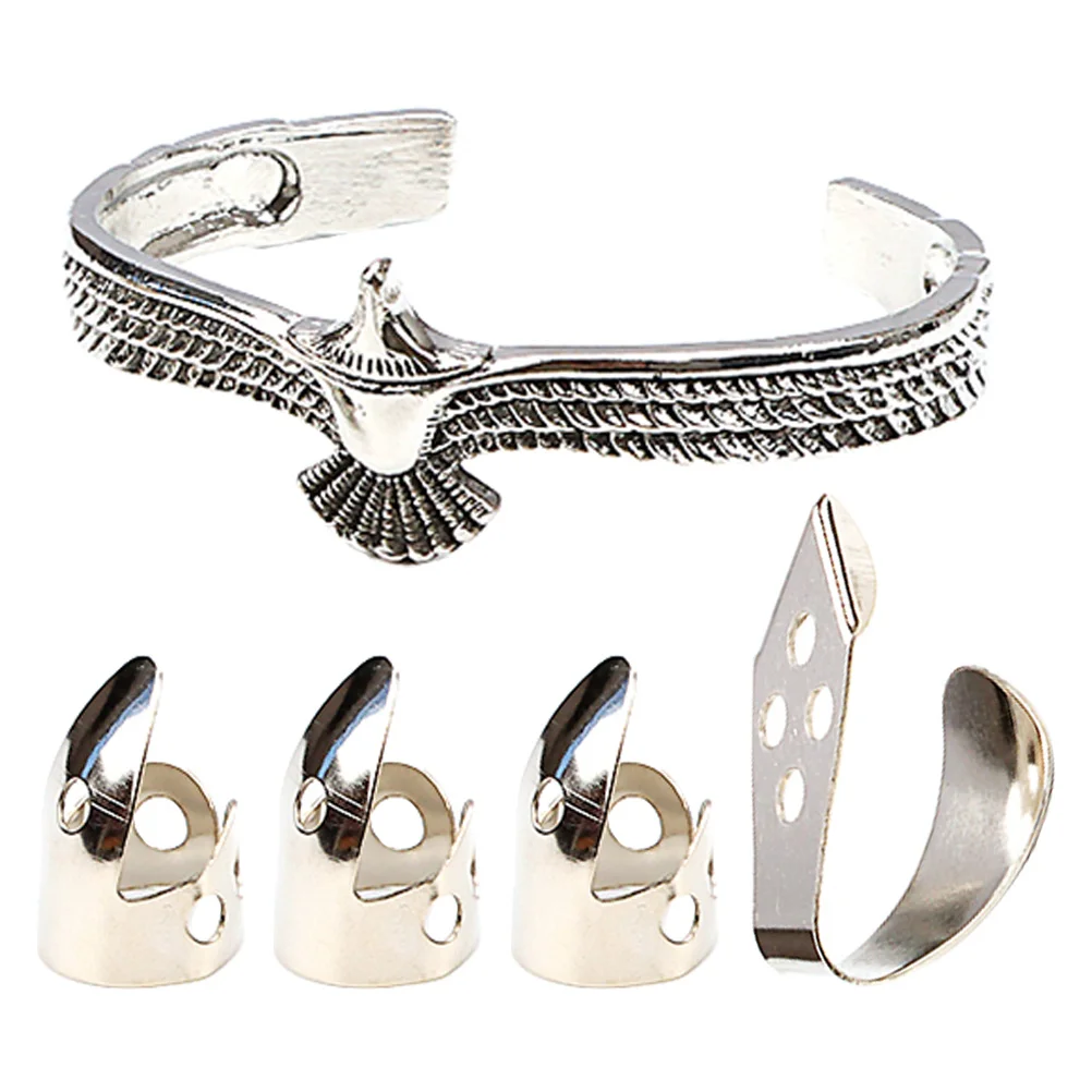 

1Set Metal Guitar Thumb Finger Picks Durable Adjustable for Acoustic Electric Classical Guitar Practice Tool Accessories