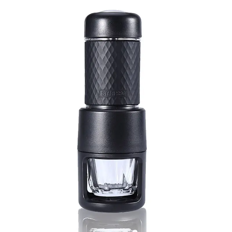 80ML capacity Mini Espresso Coffee Machine Manual Maker Outdoor Travel  2-in-1 Capsule  Machine