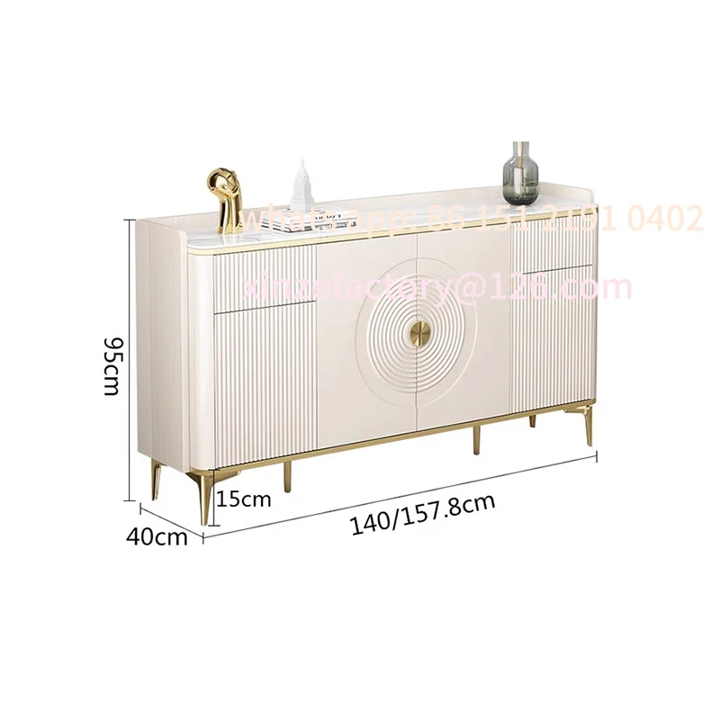 

Customizable Large Household Living Room Cabinets European Metal Legs Luxury Living Room Cabinets Nordic Modern