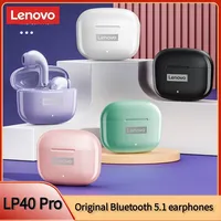 Original Lenovo LP40 Pro TWS Earphones Wireless Bluetooth 5.1 Sport Noise Reduction Headphones Touch Control 250mAH Earphones