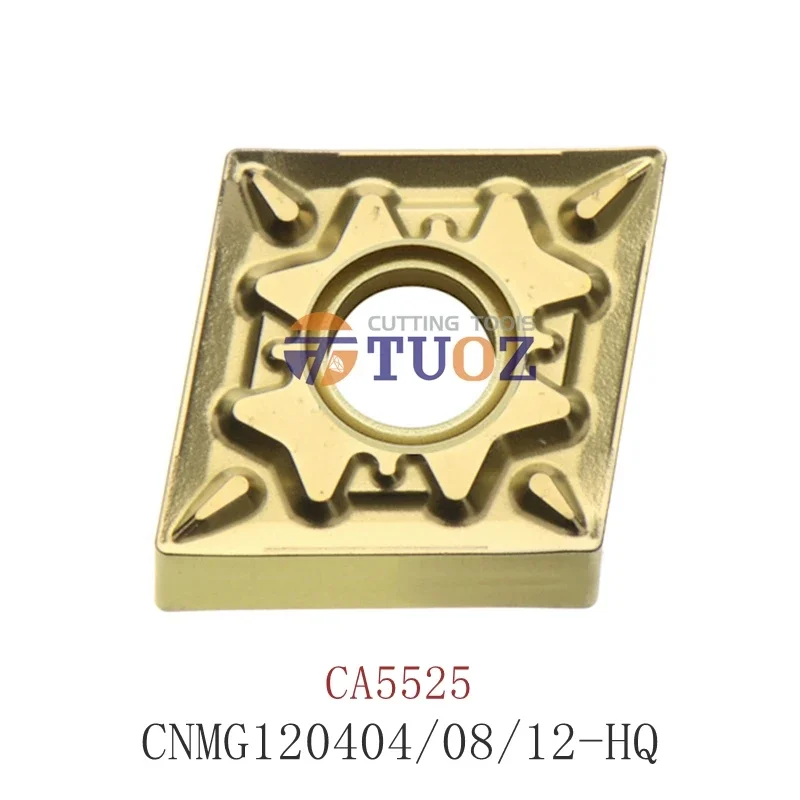 Original CNMG120404HQ CNMG120408HQ CNMG120412 HQ CA5525 External Turning Tools Carbide Insert 1204 04 08 CNC Lathe Cutter CNMG