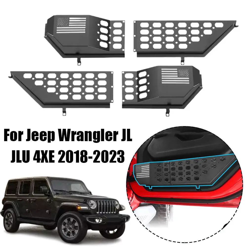 

Карманный ящик для хранения передней двери автомобиля для Jeep Wrangler JL JLU 4XE 18-23 Gladiator JT 20-23 Органайзер для хранения дверей Автомобильный аксессуар J7I1